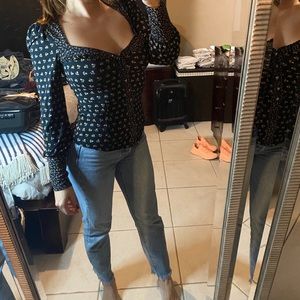 Free people long sleeve shirt